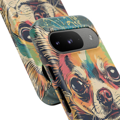Abstract Chihuahua Tough Phone Cases