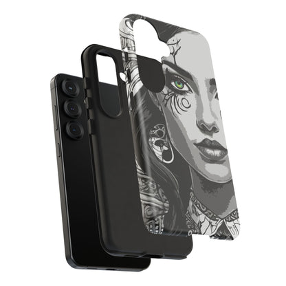 Green Eyed Devilish Beauty Tough Phone Case