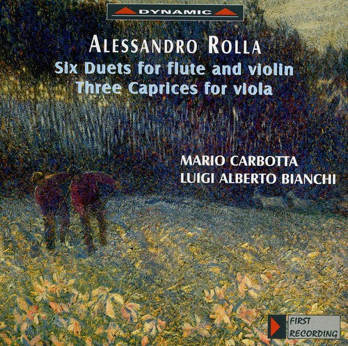 A. ROLLA - Six Duets for Flute & Viola / Three Caprices for [CD]
