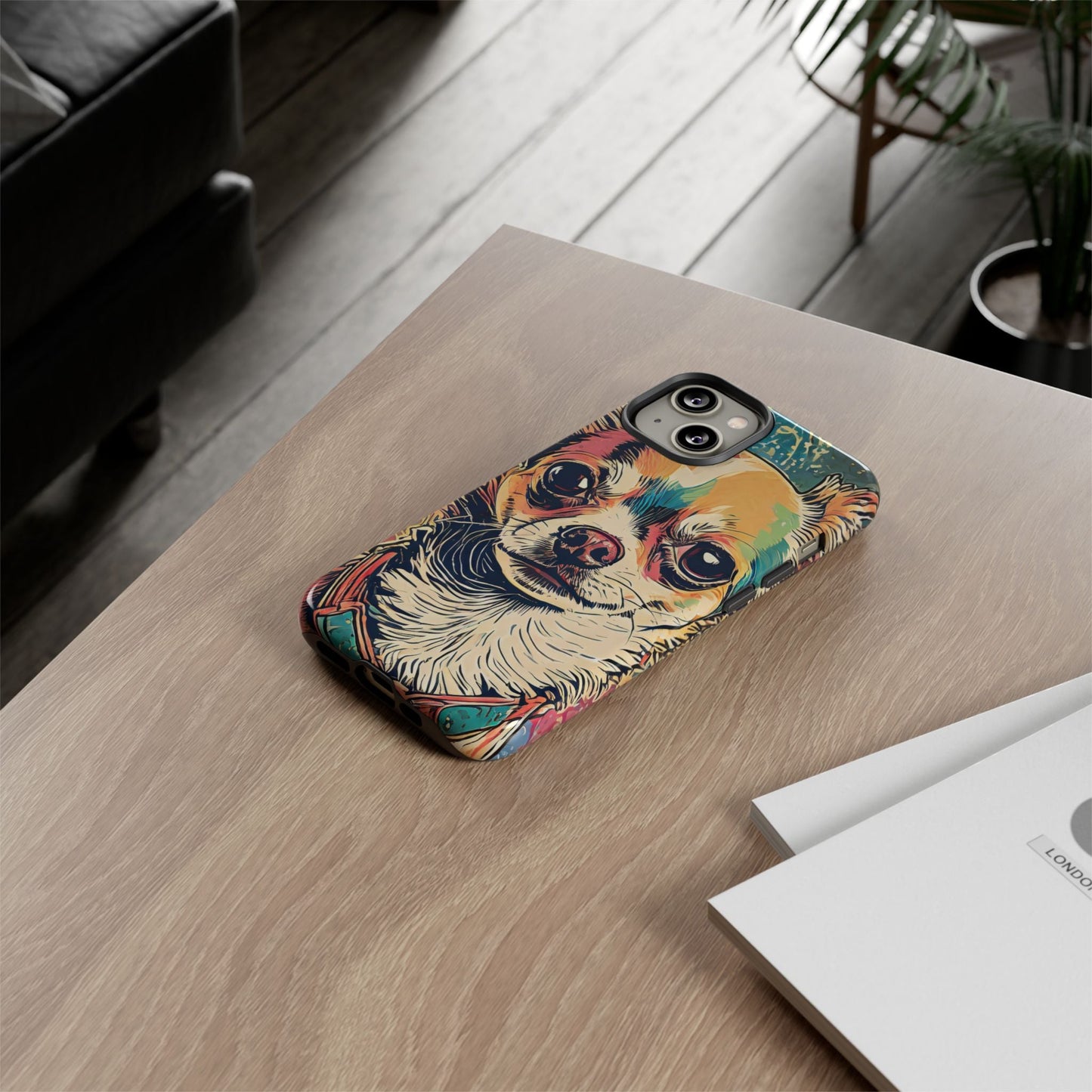Abstract Chihuahua Tough Phone Cases