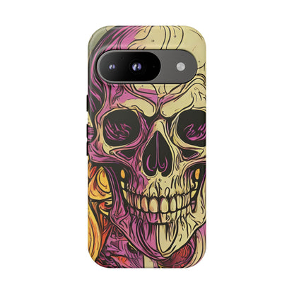 Abstract Purple Skull Tough Phone Case