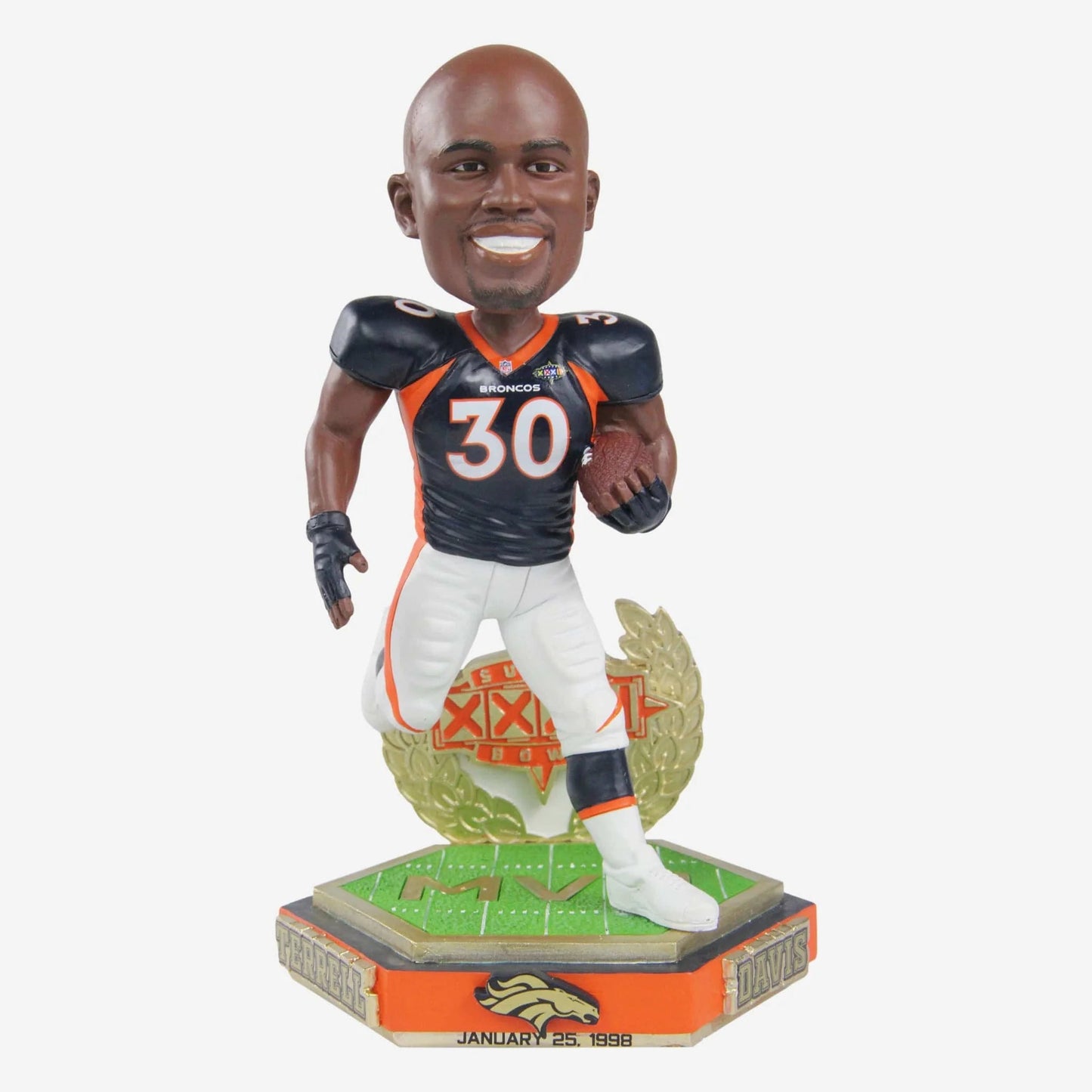 Terrell Davis Denver Broncos Super Bowl XXXII MVP 25th Anniversary Bobblehead