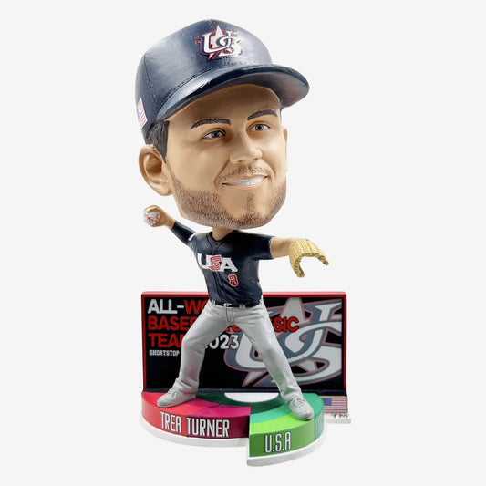 Trea Turner Team USA 2023 All World Baseball Classic Team Bobblehead