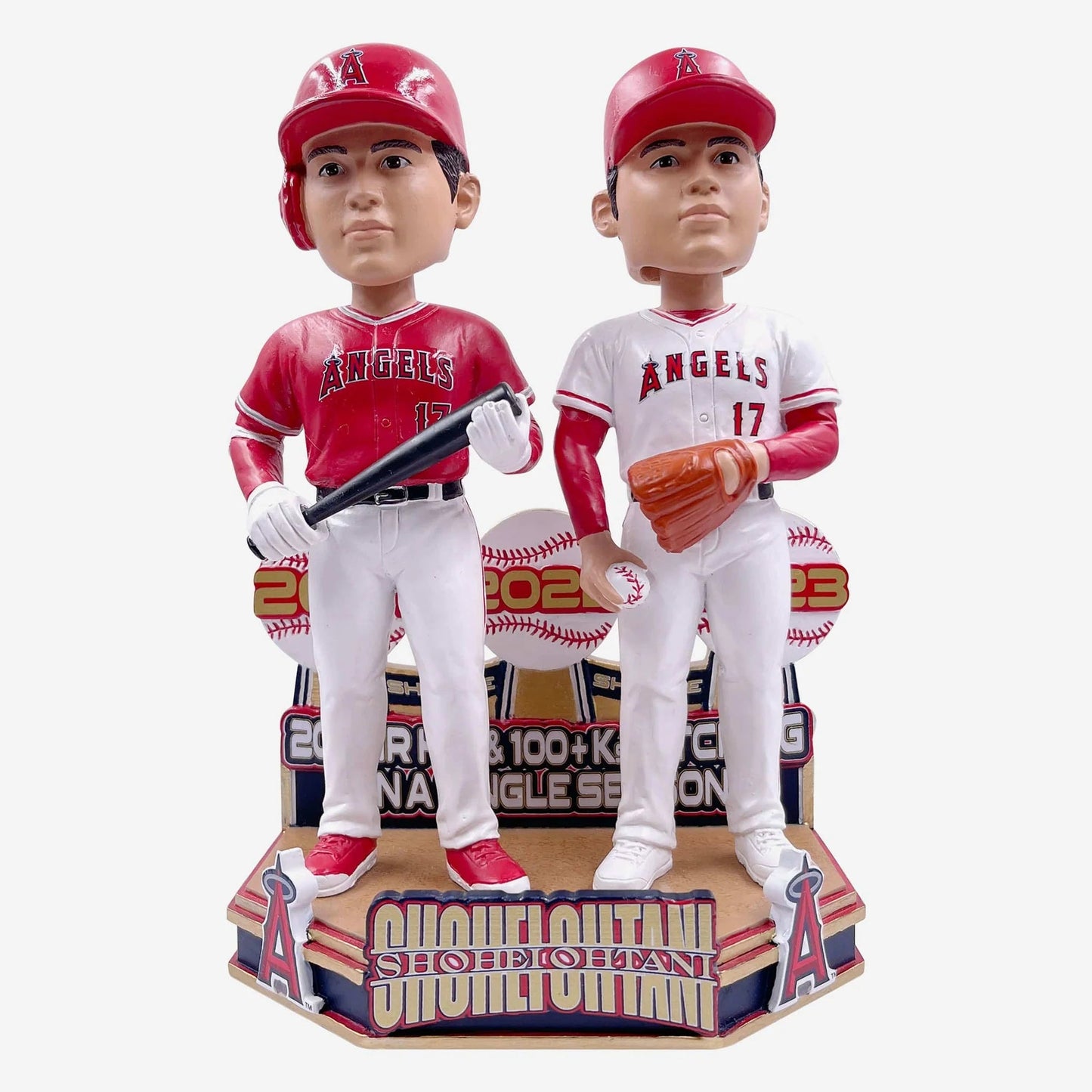 Shohei Ohtani Los Angeles Angels 20 Home Run 100 Strikeout Dual Bobblehead