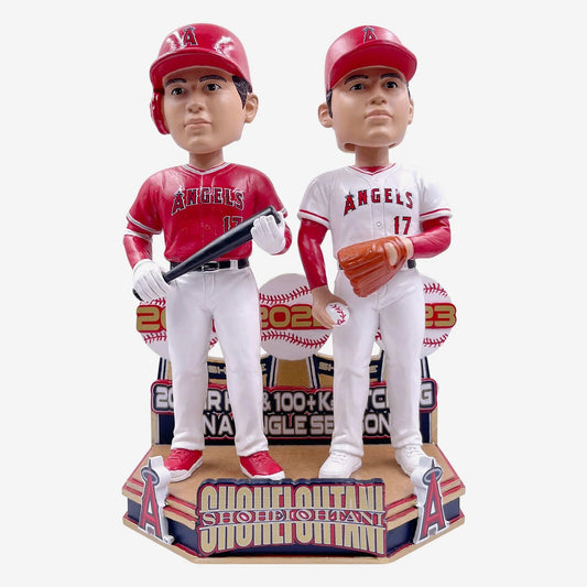 Shohei Ohtani Los Angeles Angels 20 Home Run 100 Strikeout Dual Bobblehead