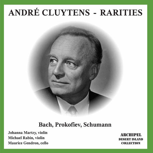 Bach / Schumann / Martzy / Gendron / Nys / Cluyten - Violin Concerto [CD]
