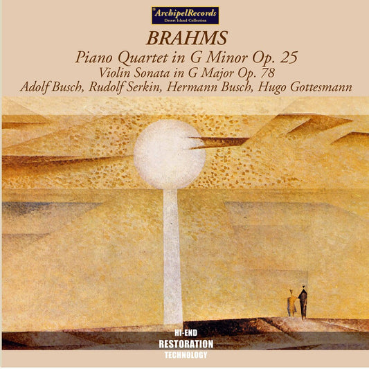 Brahms / Serking / Busch / Gottesmann - Piano Quartet G minor / Violin Sonata G Major [CD]