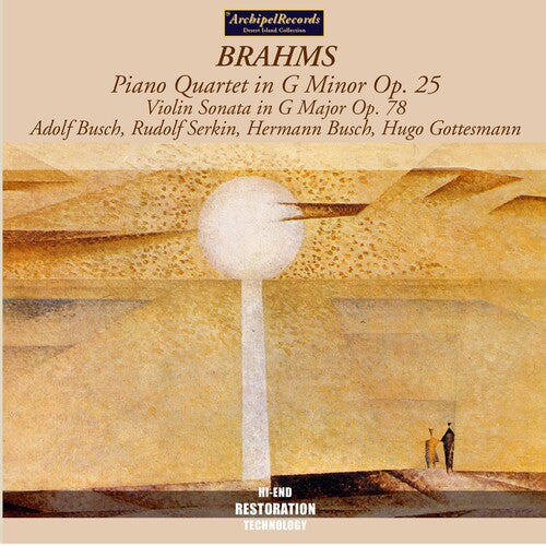 Brahms / Serking / Busch / Gottesmann - Piano Quartet G Minor / Violin Sonata G Major - Music CD