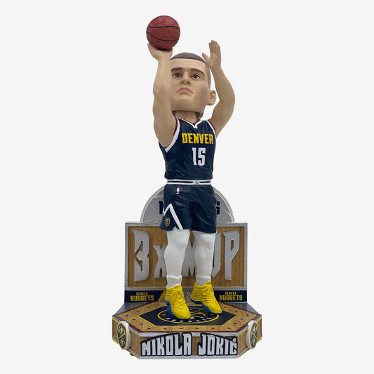 Nikola Jokic Denver Nuggets 2024 3X NBA MVP NBA Bobblehead