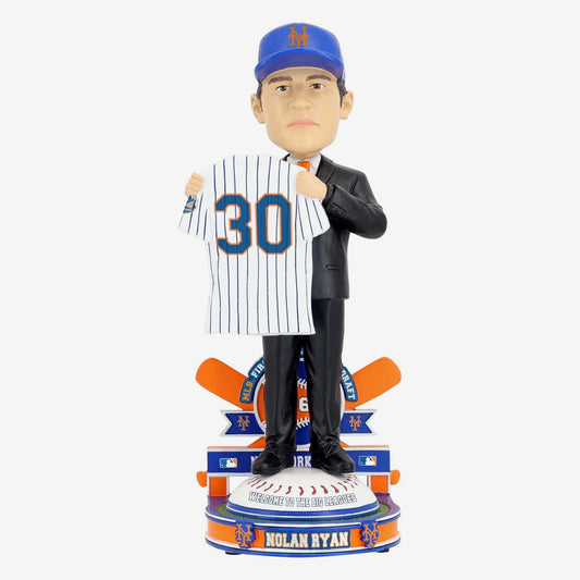 Nolan Ryan New York Mets 1965 MLB Draft Pick #295 Bobblehead