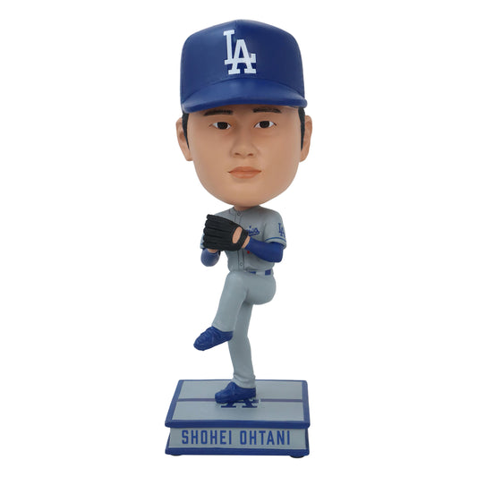 Shohei Ohtani Los Angeles Dodgers Pitching Away Jersey Bighead MLB Bobblehead