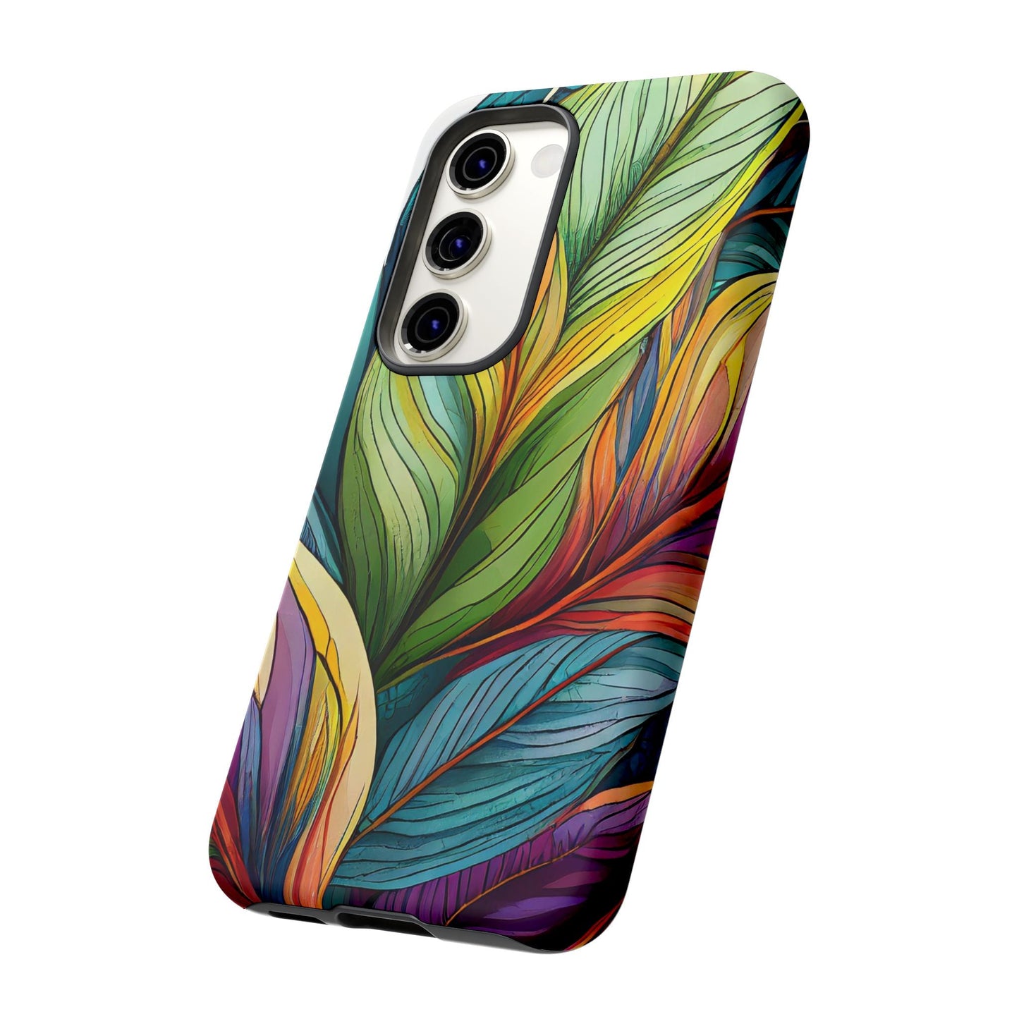 Vibrant Tropical Leaf Tough Phone Case