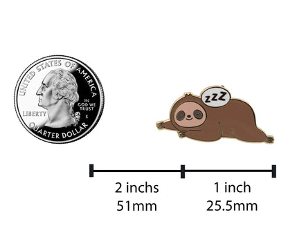 Sleepy Sloth - Super Cute Stay in Bed Enamel Pin