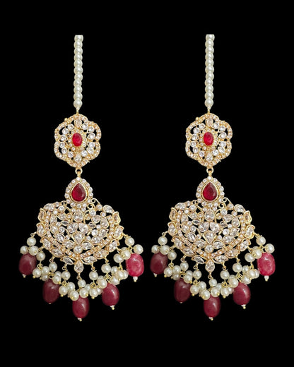 BR491 SHAIRA ruby bridal set ( READY TO SHIP )