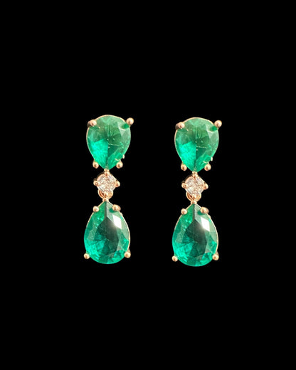 DER789 Cz tear drop earrings ( READY TO SHIP )