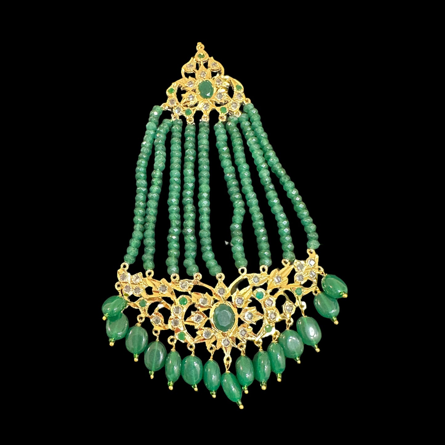 DJHR105 Inara jhoomar (green ) ( READY TO SHIP )