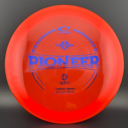 Opto Pioneer - First Run