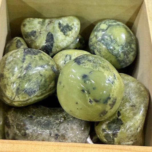 Serpentine (Nephrite Jade) Tumbled Pocket Stone