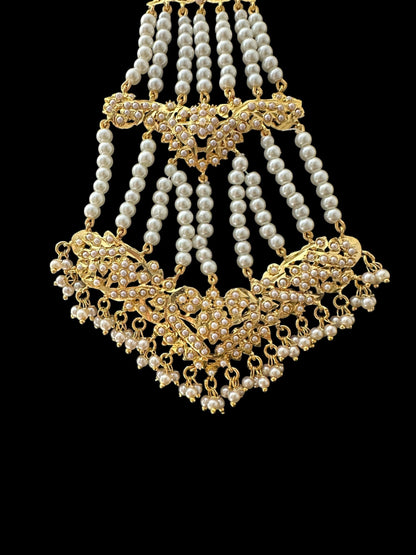 DJHR101G ASMITA jhoomar in pearls    ( READY TO SHIP)