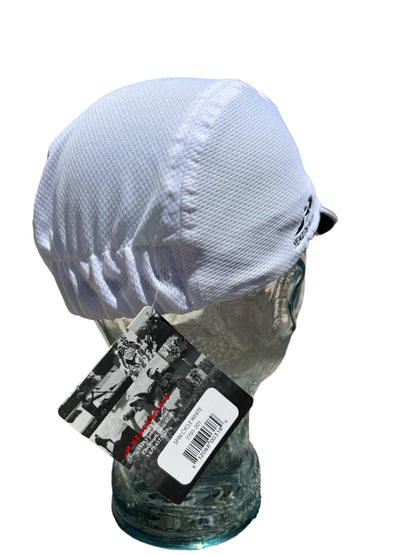 USA Flag with Cyclist Cycling Cap - White