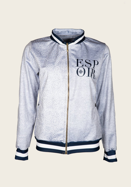 On SALE!!!  Espoir Melange Grey SPORT Bomber Jacket