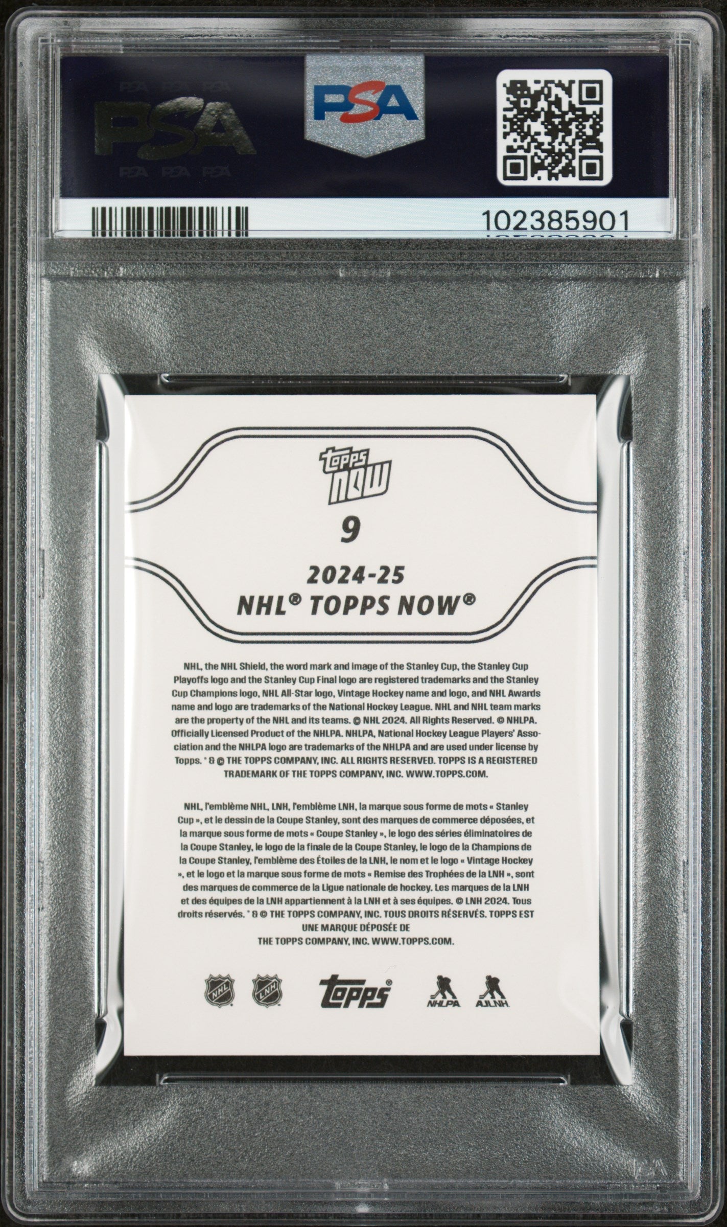 Graded 2024 Topps Now NHL Matvei Michkov #7 Stickers Rookie RC Hockey Card PSA 7 Near Mint