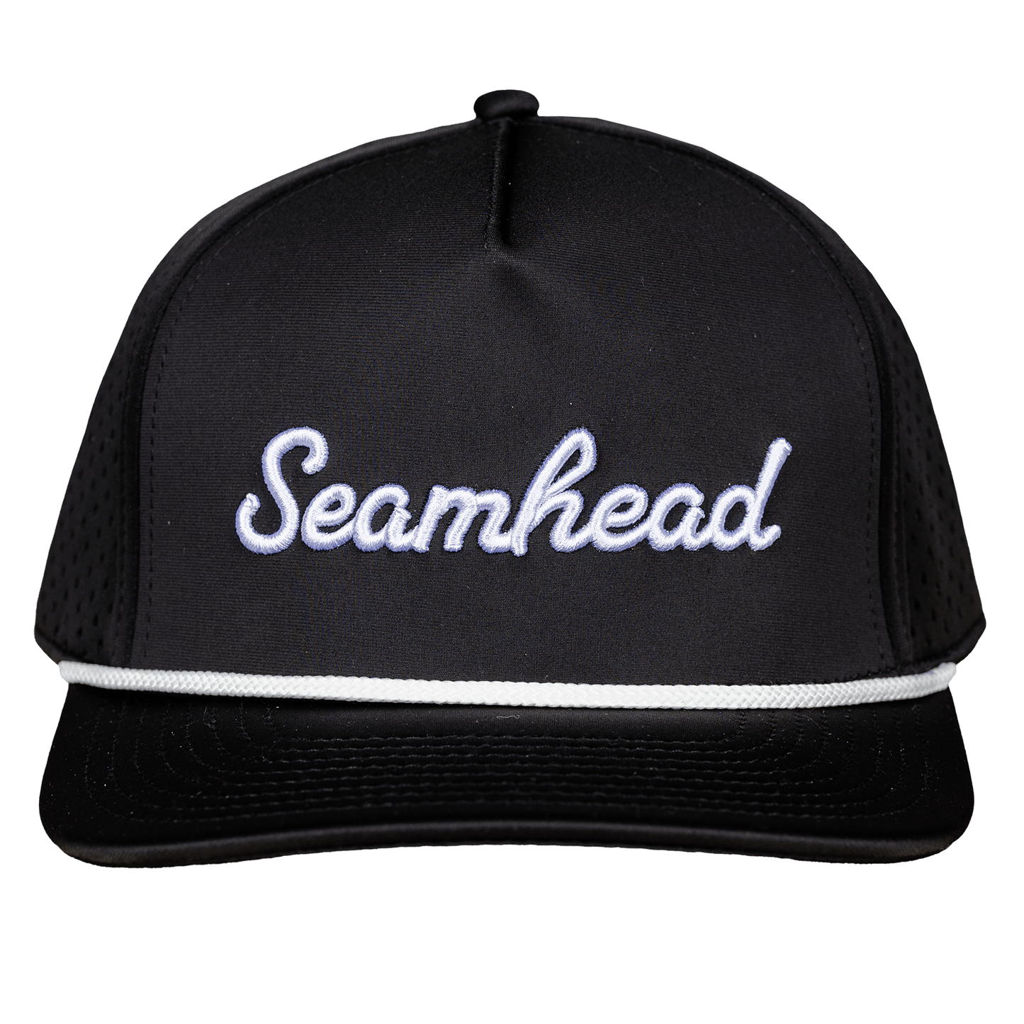 Seamhead Rope Snapback Hat (Black)