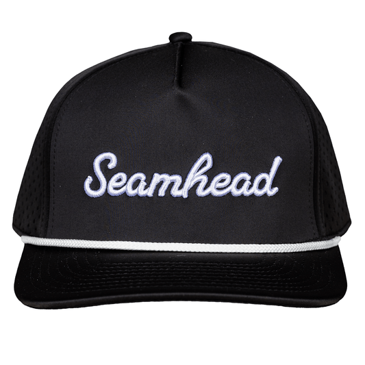 Seamhead Rope Snapback Hat (Black)