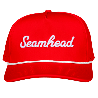 Seamhead Rope Snapback Hat (Red)