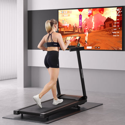 DeerRun A1 Series 6% Incline Foldable Treadmill——Upgraded Chip & NFC Support | 300Lbs-350Lbs, 7.5mph-10mph