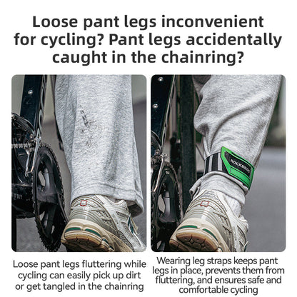 ROCKBROS Anti-Roll Chain Riding Leg Straps Adjustable Reflective