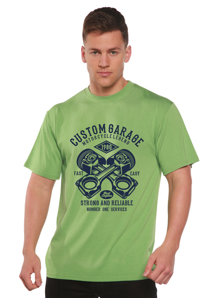 Custom Garage Men's Bamboo Viscose/Organic Cotton Short Sleeve Graphic T-Shirt
