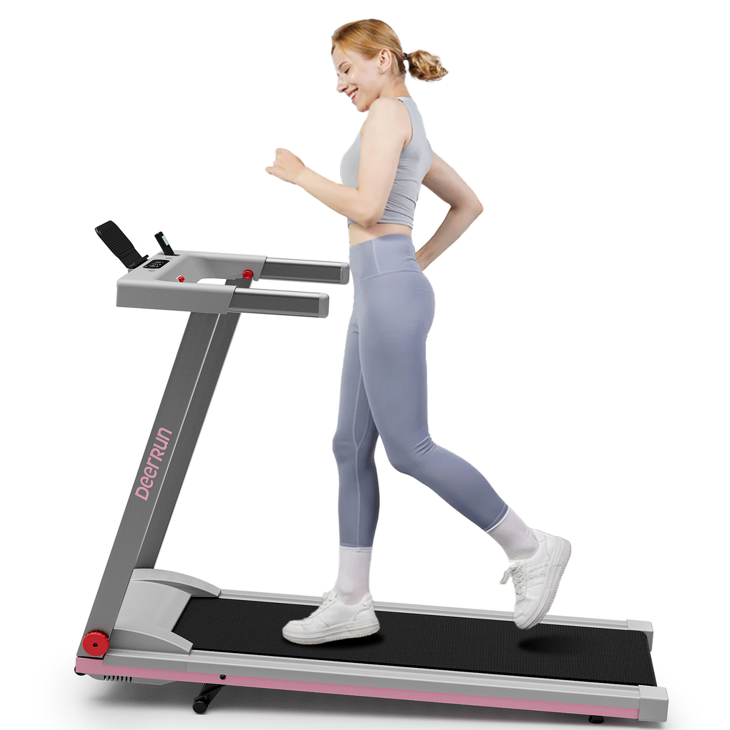 DeerRun A1 Series 6% Incline Foldable Treadmill——Upgraded Chip & NFC Support | 300Lbs-350Lbs, 7.5mph-10mph