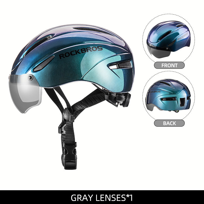 ROCKBROS Ultralight Magnetic Goggles Cycling Helmet
