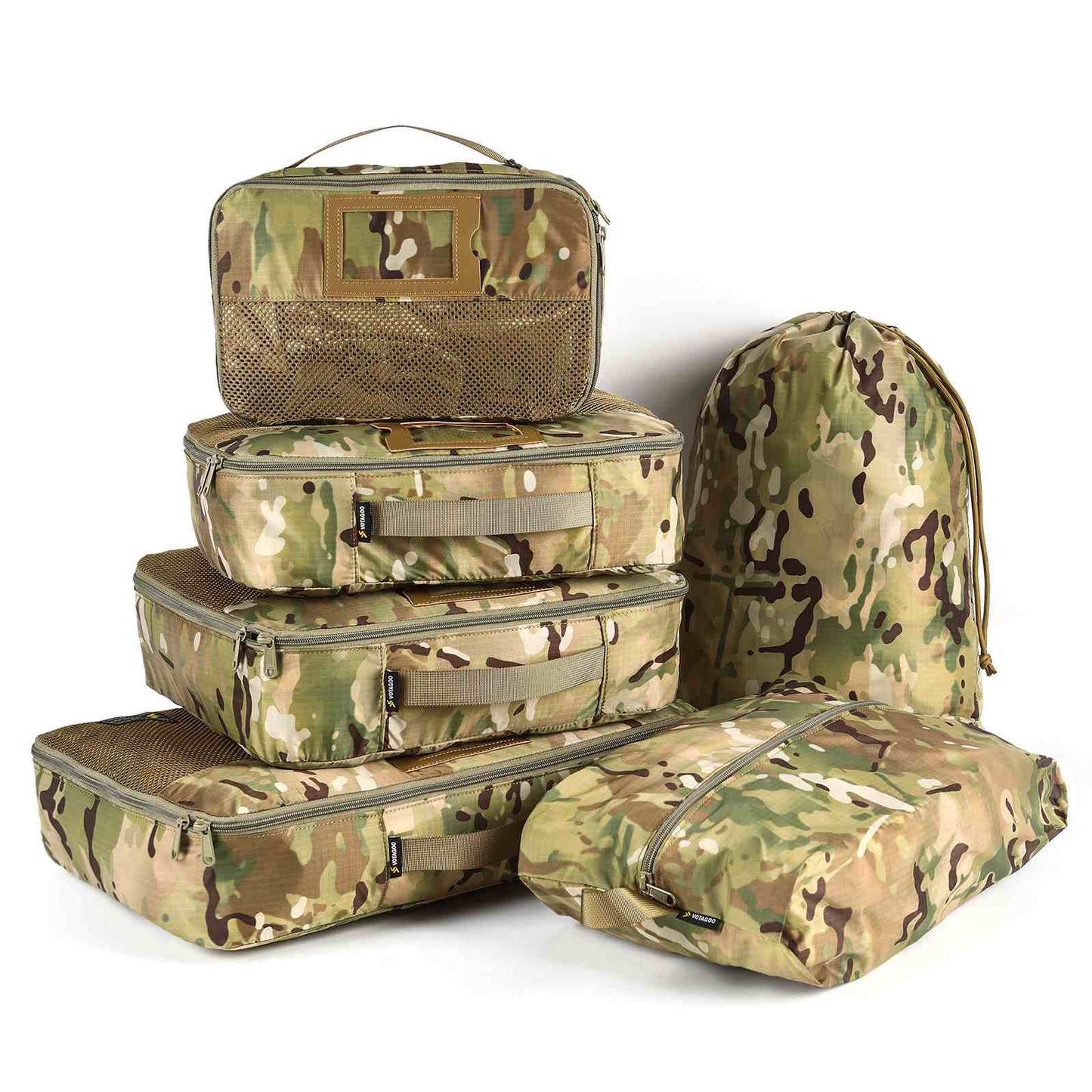 Votagoo Tactical Packing Cubes 6 Packs Lightweight Luggage Set Packing