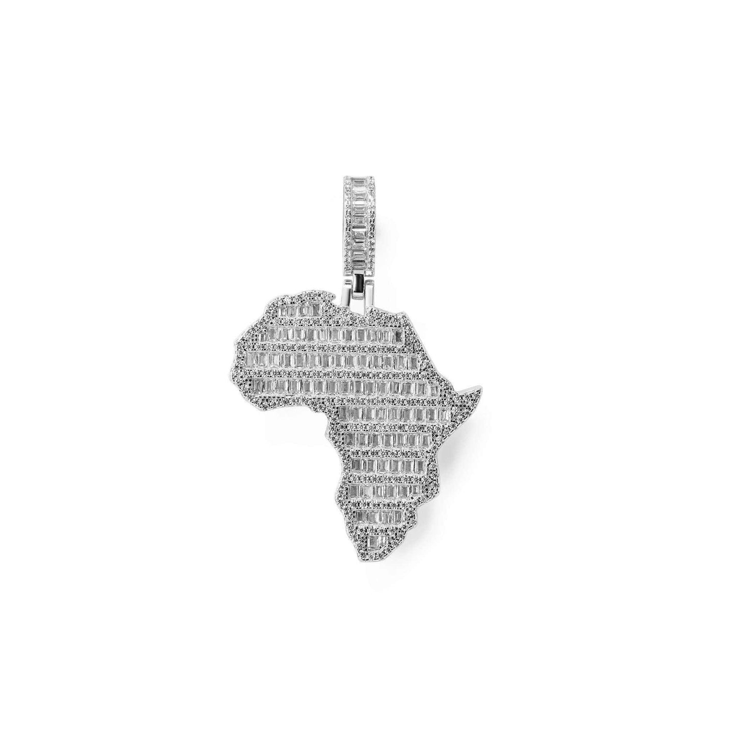 Africa Pendant 925 Sterling Silver