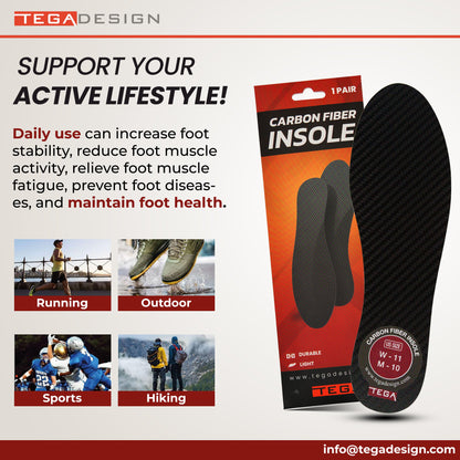 Very Rigid Carbon Fiber Insole (1.5mm)