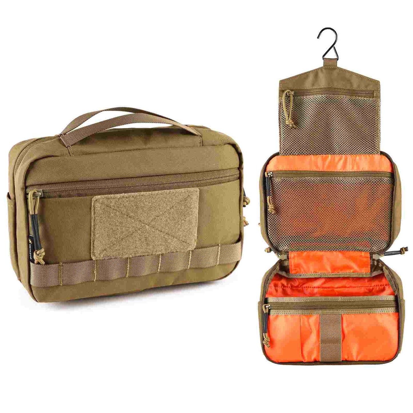 Votagoo Large Capacity Hanging Toiletry Bag Waterproof Makeup Cosmetic Bag Portable Travel Organizer