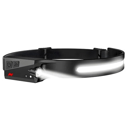 Headlamp USB Rechargeable LED  Waterproof, Motion Sensor Camping/Hiking Light - Triathlete Store