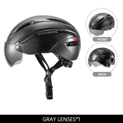 ROCKBROS Ultralight Magnetic Goggles Cycling Helmet