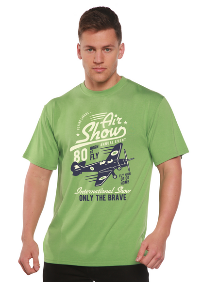 Air Show Men's Bamboo Viscose/Organic Cotton Short Sleeve Graphic T-Shirt