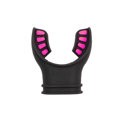 Scuba Diving Black Silicone Octopus Snorkel Mouthpiece Color Tab & Regulator Tie