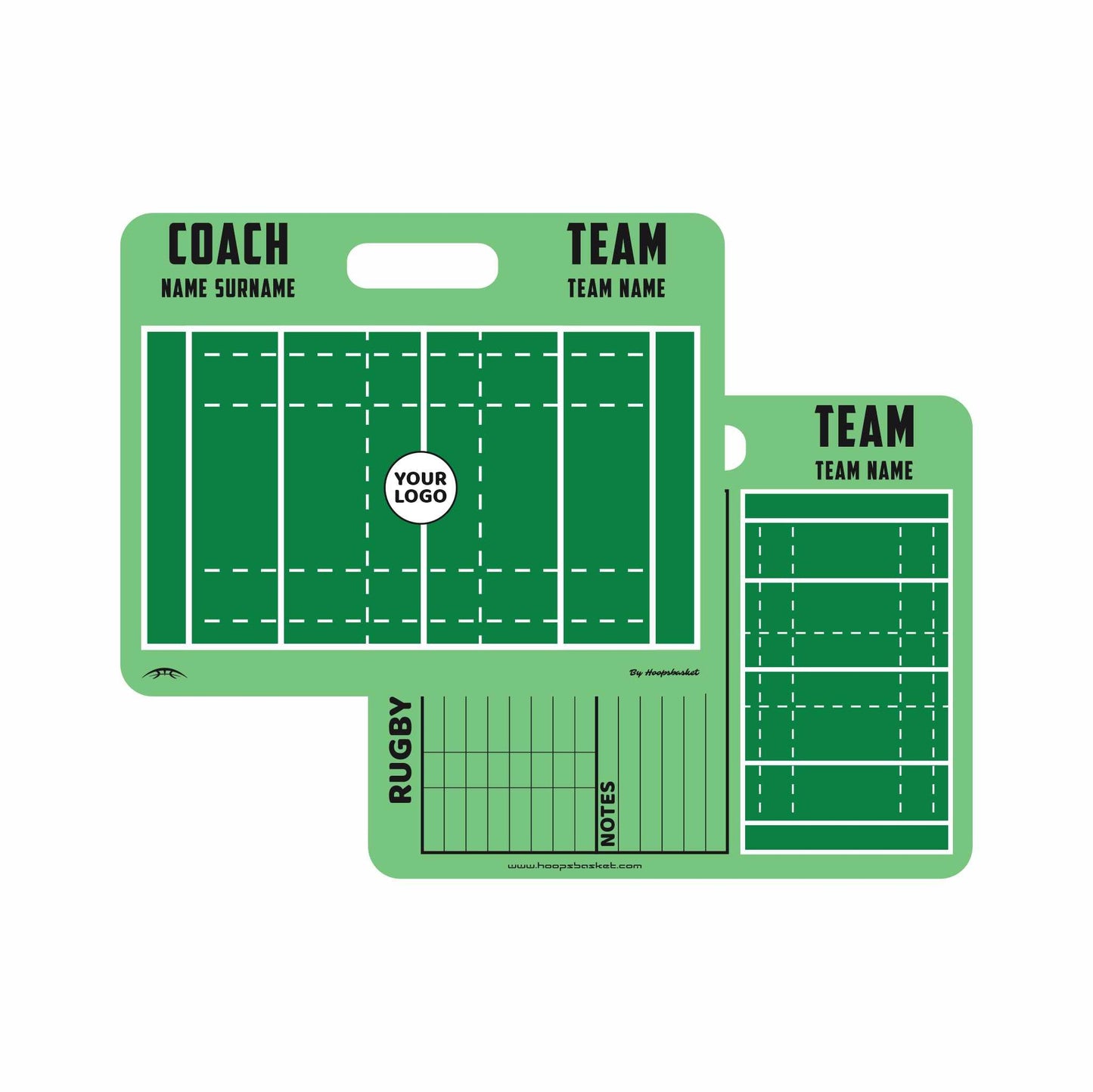 Custom Rugby Magnetic Coaching Board 11.4'' x 9.4'' / 29 cm x 24 cm