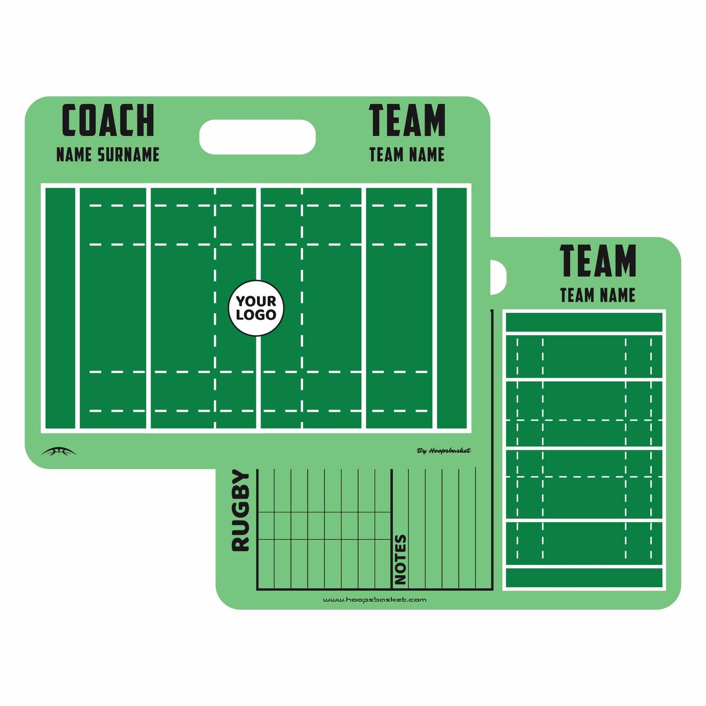Custom Rugby Magnetic Coaching Board 15.7'' x 12.6'' / 40 cm x 32 cm