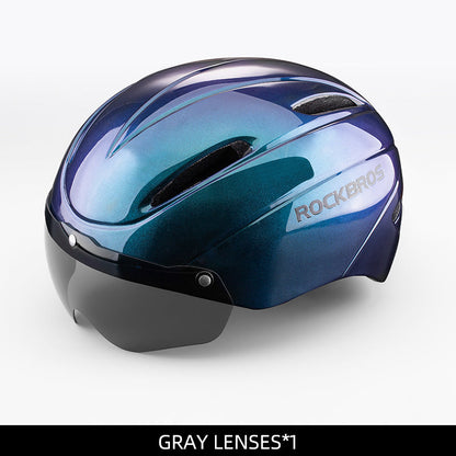 ROCKBROS Ultralight Magnetic Goggles Cycling Helmet