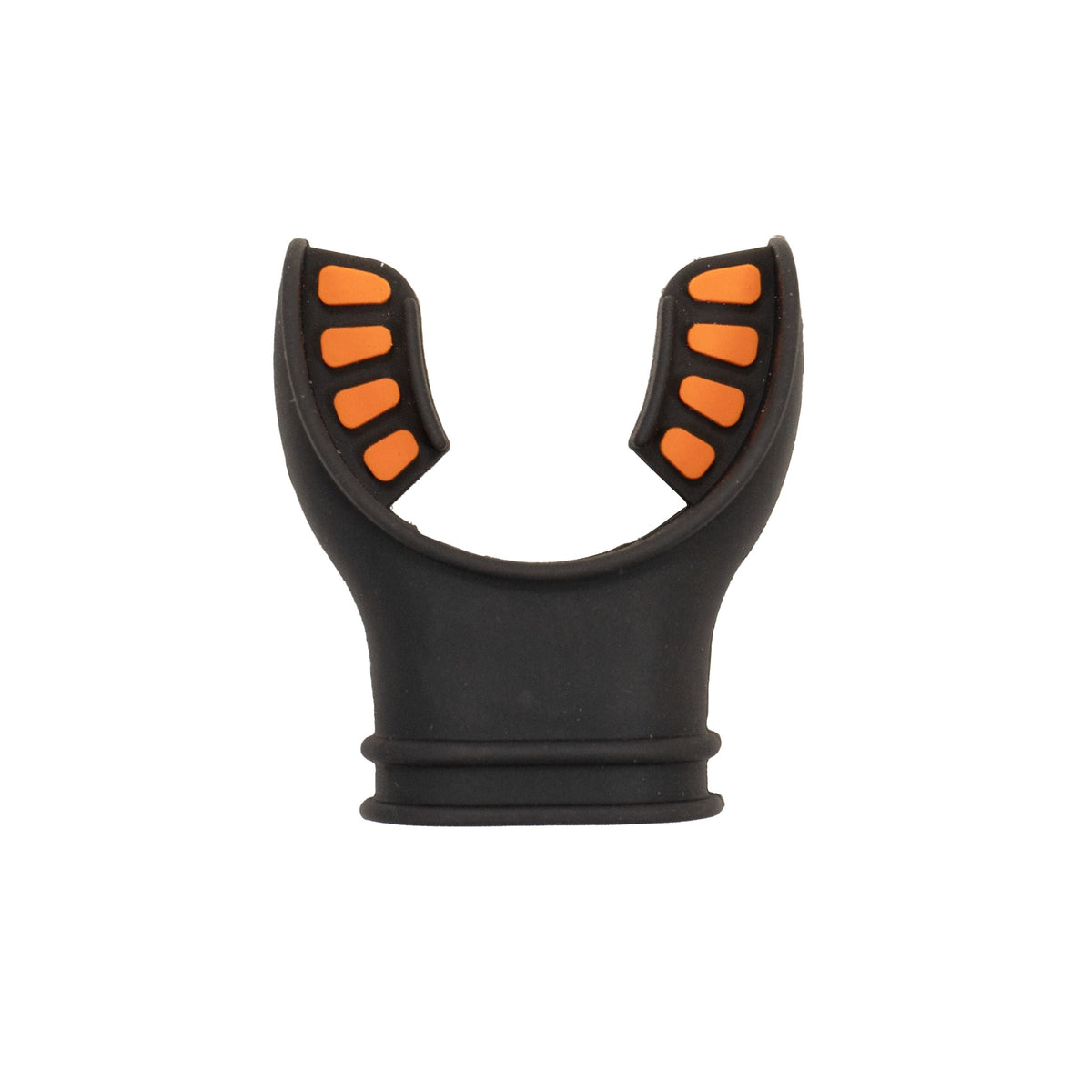 Scuba Diving Black Silicone Octopus Snorkel Mouthpiece Color Tab & Regulator Tie