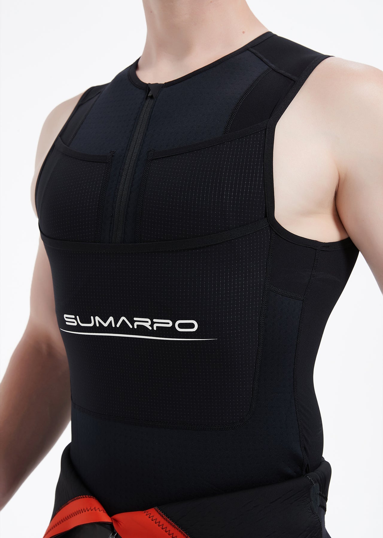 Quokka Men's Thermal Titanium Half-Zip Swimrun Vest