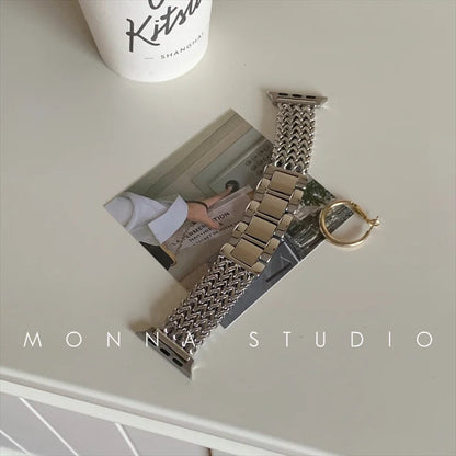 Stainless Steel Apple Watch Strap Series 11/10/9/8/7/6/5/4/ SE / Ultra 1/2/3