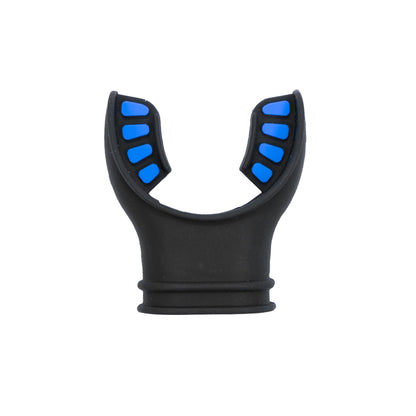 Scuba Diving Black Silicone Octopus Snorkel Mouthpiece Color Tab & Regulator Tie