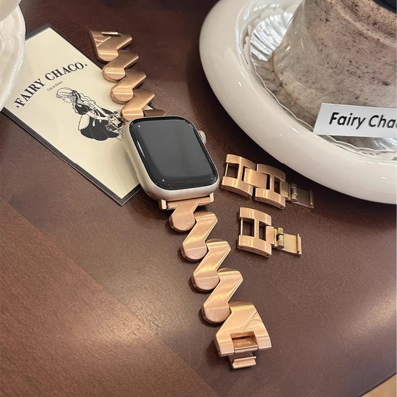 Steel Strap For Apple Watch Band Series 11/10/9/8/7/6/5/4/ SE / Ultra 1/2/3